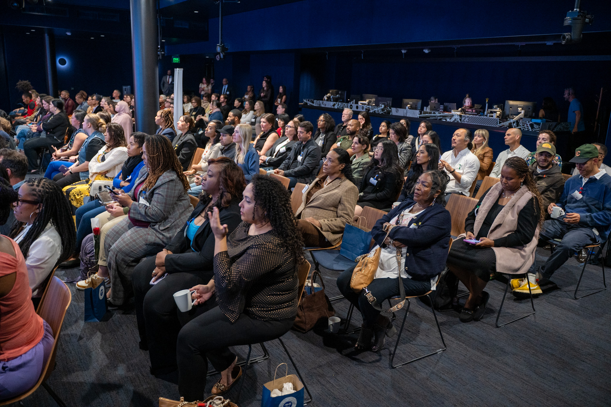 A packed room of small business owners at the LA Main Street Rising Tour stop at Google Playa Vista